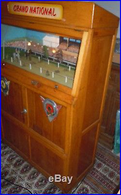 Ruffler and Walker Grand National Coin Operated Penny Arcade Horse Race Game
