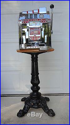SLOT MACHINE CAST IRON BEAUTY STAND FOR MILLS WATLING JENNINGS CAILLE PACE