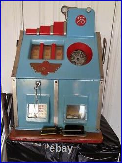 SLOT MACHINE PACE 25 cent ROCKET SLUGPROOF BELL