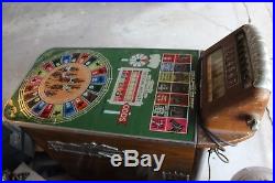 Scarce Buckley 1930s Horse Racing Slot Machine Vintage Antique