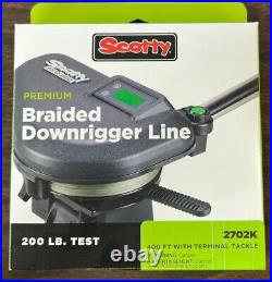 Scotty Braided Downrigger Line 2702k 400' W Terminal Tackle 200 Lb Test A2