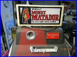 Sega Money Matador Berkeley Jackpot Penny Antique Slot Machine Mills