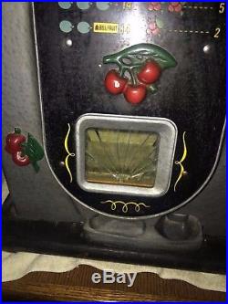 Set of 3 Mills Black Cherry Slot Machine Original 1940'S AS FOUND 5 10 25 CENT