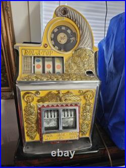 Slot Machine 10cent Watling Rol-A-Top Slot machine Completely restored