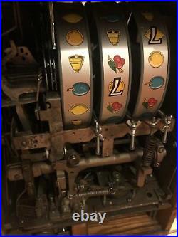 Slot Machine 777 Mills 25c BELL Antique 1940s High Top