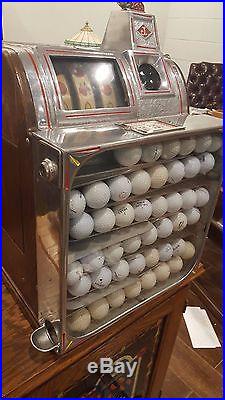 Slot Machine Antique Jennings Golf Ball Quarter coin op vending casino