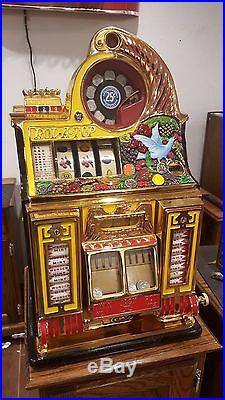 Slot Machine Antique Watling Rol A Top Bird of Pardise Coin op