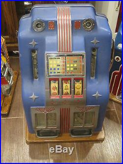 Slot Machine Bally Double Bell Very Rare coin op casino antique slot