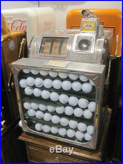 Slot Machine Jennings Golf Ball coin op vending antique slot casino