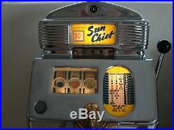 Slot Machine Jennings Sun Chief 10 Cent Tic Tac Toe Slot Machine