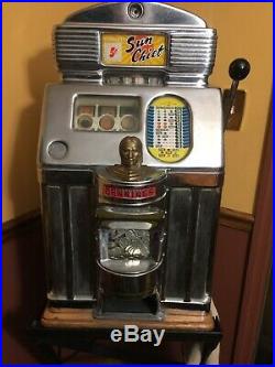 Slot Machine Jennings Sun Chief 5 Cent Tic Tac Toe Slot Machine Nice