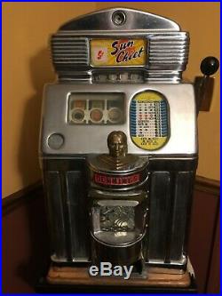 Slot Machine Jennings Sun Chief 5 Cent Tic Tac Toe Slot Machine Nice