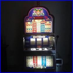 Slot Machine-Nickel slot machine Flamingo Blue slot machine withStand, Works