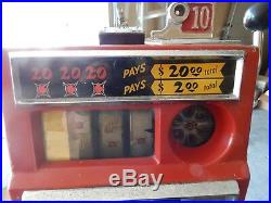 Slot Machine Pace 10 Cent Satellite Casino Mechanical 1950s Vintage
