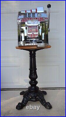 Slot Machine Stand Cast Iron Time Period Stand Heavy Duty