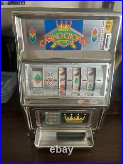 Slot Machine Vintage Waco Casino Crown 25 Cent 3 Reel Bank/slot Machine