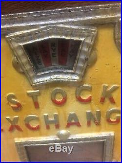 Stock Exchange Rare Gambler Coin-op Device Rare Stock Exchange Machine