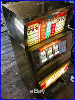 Super Cheap Working Bally Quarter 3 Line Slot Machine! Look! Nice