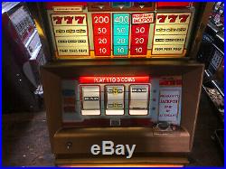Super Cheap Working Bally Quarter 3 Line Slot Machine! Look! Nice