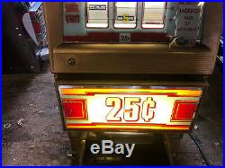 Super Cheap Working Bally Quarter 3 Line Slot Machine! Look! Nice