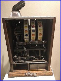 Super Rare 50 Cent Early Mills Gooseneck Slot Machine