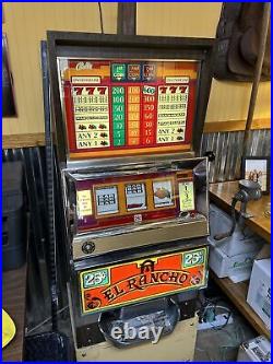 Super rare Bally Slot machine El Rancho Hotel Las Vegas. 25 Working