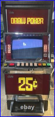 Two Vintage Bally Poker Machines One Draw Poker And One Twenty One Machine