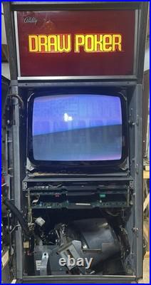 Two Vintage Bally Poker Machines One Draw Poker And One Twenty One Machine