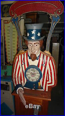 Uncle Sam Personality Tester Arcade Machine Ship Available