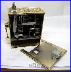 Vintage Brass The Puritan Bell Brass Trade Simulator One Arm Bandit Slot Machine