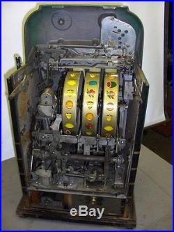 Vintage Mills Water Mellon Bell Slot Machine 10 Cent Token Jackpot