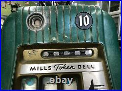 VINTAGE! Mills Token Bell ¢10 Cent Slot Machine