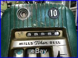 VINTAGE! Mills Token Bell ¢10 Cent Slot Machine