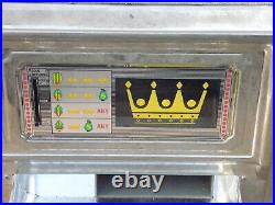 VINTAGE WACO CASINO CROWN NOVELY SLOT MACHINE WORKS With25 CENT COIN OR WithO JAPAN