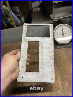 VTG Old Fair Play Mills Coin Slot Machine Metal Face Plate Frame Emblem Parts