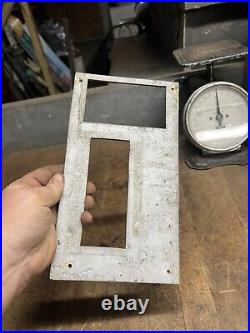 VTG Old Fair Play Mills Coin Slot Machine Metal Face Plate Frame Emblem Parts