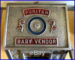 VTG Puritan Baby Vendor Gumball Trade Stimulator Working 1928