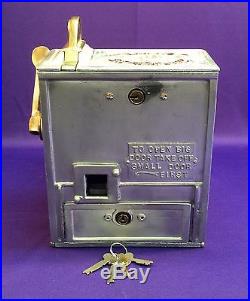 VTG THE PURITAN BELL TRADE STIMULATOR 1c COIN SLOT MACHINE BY MILLS, C1930'S