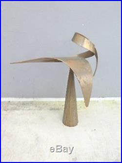 Very Large Modernist Kinetic Bill Keating Bronze Sculpture