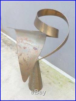 Very Large Modernist Kinetic Bill Keating Bronze Sculpture