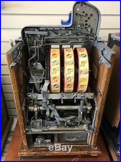 Vintage $0.05 Mills Fok Slot Machine Restored