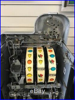 Vintage $0.10 Mills Black Cherry Slot Machine Recently Serviced