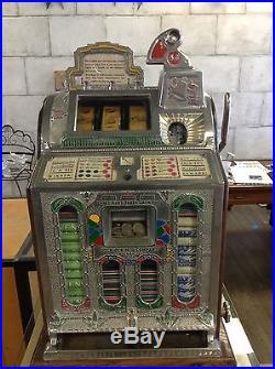 Vintage 1920's Nickel 5c Mills Slot Machine Vender Rock-ola Chicago