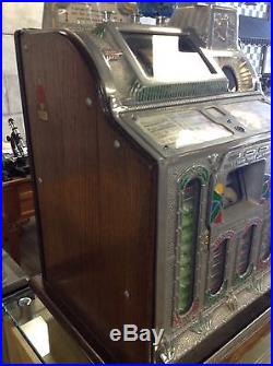Vintage 1920's Nickel 5c Mills Slot Machine Vender Rock-ola Chicago