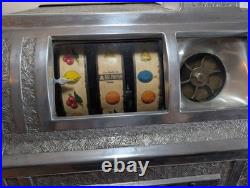 Vintage 1927 Pace Bell Fruit Gum Slot Machine 5¢ Nickel Art Deco Design
