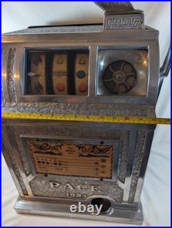 Vintage 1927 Pace Bell Fruit Gum Slot Machine 5¢ Nickel Art Deco Design