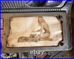 Vintage 1928 Mills 5¢ 1776 Liberty Bell Owl Goose-Neck Front Vendor Slot Machine