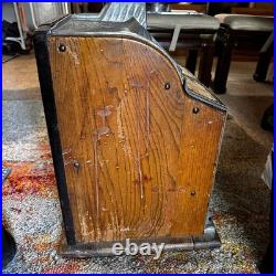 Vintage 1928 Mills 5¢ 1776 Liberty Bell Owl Goose-Neck Front Vendor Slot Machine