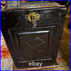Vintage 1928 Mills 5¢ 1776 Liberty Bell Owl Goose-Neck Front Vendor Slot Machine
