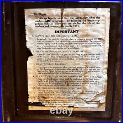 Vintage 1928 Mills 5¢ 1776 Liberty Bell Owl Goose-Neck Front Vendor Slot Machine